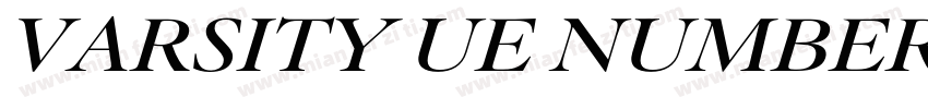 VARSITY UE NUMBERS字体转换